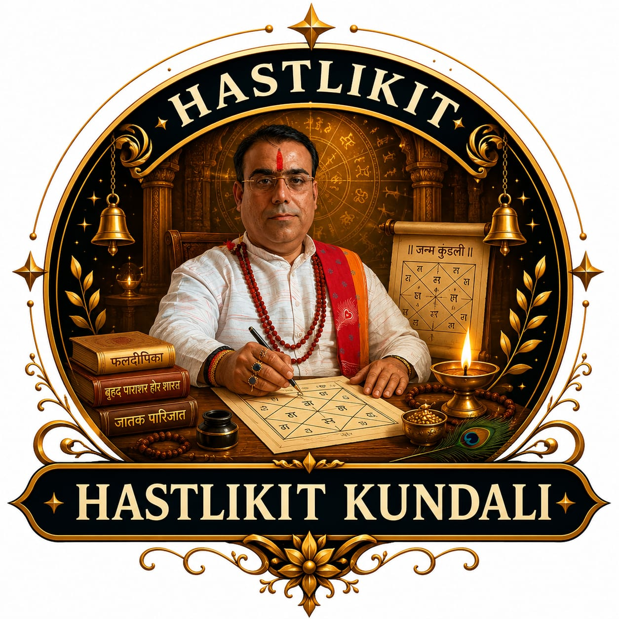 बीएल वशिष्ठ हस्तलिखित कुंडली